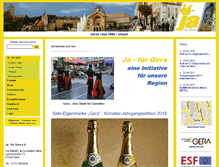 Tablet Screenshot of ja-fuer-gera.de